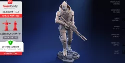 Garrus Vakarian 3D Printing Figurine | Assembly