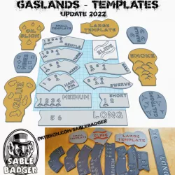 Gaslands - Movement Templates 2022