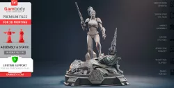 Ghost Kerrigan 3D Printing Figurine | Assembly