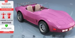 Gizmo’s Barbie Car 3D Printing Model | Assembly + Action