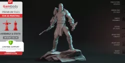 God of War Kratos 3D Printing Figurine | Assembly
