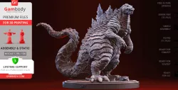 Godzilla Singular Point 3D Printing Figurine | Assembly