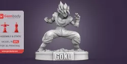 Goku 3D Printing Figurine | Assembly