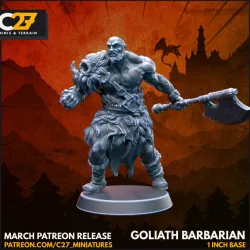Goliath Barbarian // 32mm // Character // 1 Inch Base