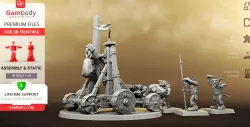 Greenskins Catapult 3D Printing Miniatures | Assembly