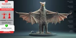 Gyaos 3D Printing Figurine | Assembly