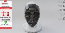 Halloween Squid Game Mask for 3D Printing | Assembly
