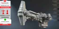 Hammerhead Corvette 3D Printing Model | Assembly