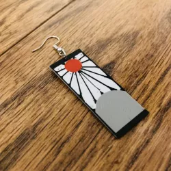 Hanafuda Earrings (Demon Slayer)