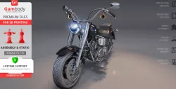 Harley-Davidson Fat Boy 1991 3D Printing Model | Assembly