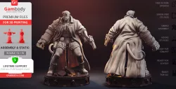 Hellboy 3D Printing Figurine | Assembly