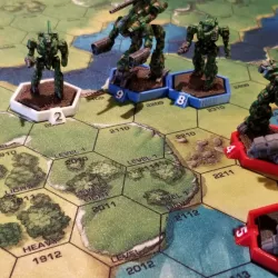 Hex base team markers for games like Battletech