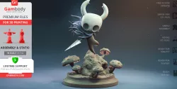Hollow Knight Adventure 3D Printing Figurine | Assembly