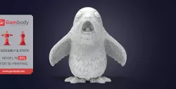 Impressed Porg 3D Printing Figurine | Static