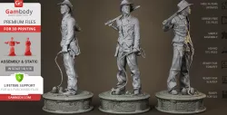 Indiana Jones 3D Printing Figurine | Assembly