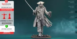 Jack Sparrow 3D Printing Figurine | Assembly
