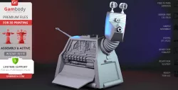K9 Mark I 3D Printing Figurine | Assembly