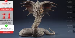 King Cobra 3D Printing Figurine | Assembly