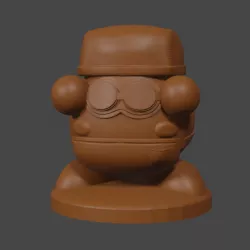 Kirby inspired, Blacksmith Waddle Dee, Tabletop DnD miniature