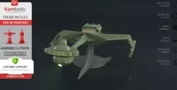 Klingon D7 Battlecruiser 3D Printing Model | Assembly