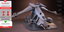 LAAT/i Gunship 3D Printing Model | Assembly