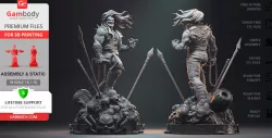 Lobo 3D Printing Figurine | Assembly