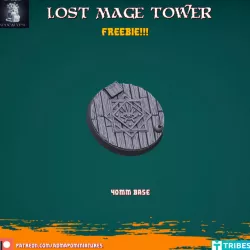 Lost Mage Tower 40mm base (Pre-supported Freebie)