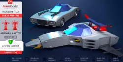 Mach Patrol 3D Printing Model | Assembly + Action