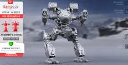 Mad Cat MkII 3D Printing Model | Assembly + Action