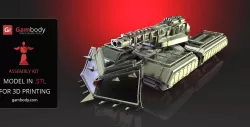 Mammoth Tank Accessories 3D Print Files - Set 2 | Assembly Model