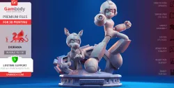 Mega Man & Rush 3D Printing Figurines in Diorama | Assembly
