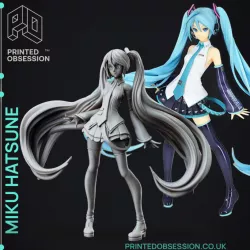 Miku Hatsune - Volcaloid - 120 mm Fanart Model