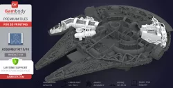 Millennium Falcon Interior 3D Printable Parts Kit 1: Cockpit and Engine Details