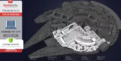 Millennium Falcon Interior 3D Printable Parts Kit 3: Main Hold, Lounge Seat, Technical Station