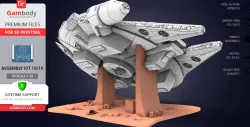 Millennium Falcon Landing Gear, Platform 3D Printable Exterior Parts Kit 1
