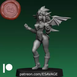 Mink Dragon-Half D&D Miniature
