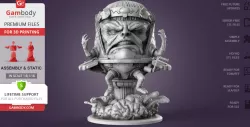 Modok 3D Printing Figurine | Assembly