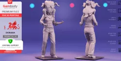 Monica Geller 3D Printing Figurine | Assembly
