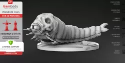 Mothra Larva 3D Printing Figurine | Assembly