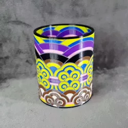MULTI COLOR-PENCIL HOLDER-DANCHEONG PATTERN