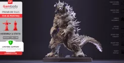 Mutant Shin Godzilla 3D Printing Figurine | Assembly