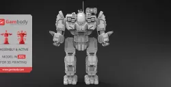 MWO BattleMaster 3D Model | Assembly + Active