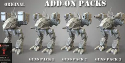 MWO Catapult Weapon Pack for 3D Printing | Assembly