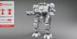 MWO Highlander 3D Printing Model | Assembly + Action