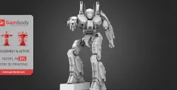 MWO Phoenix Hawk 3D Printing Files | Assembly + Action