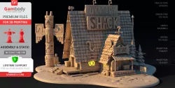 Mystery Shack 3D Printing Model | Assembly