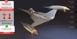 Naboo N-1 Starfighter 3D Printing Model | Assembly