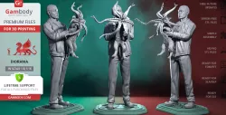 Nick Fury & Cat 3D Printing Figurines in Diorama | Assembly
