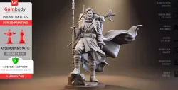 Obi-Wan Kenobi 3D Printing Figurine | Assembly
