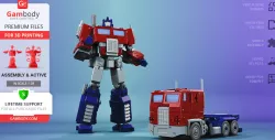 Optimus Prime 3D Printing Model | Assembly + Action